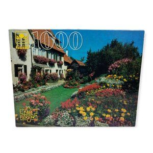 Golden Guild Flower Garden 1000 Piece Vintage Jigsaw Puzzle Complete